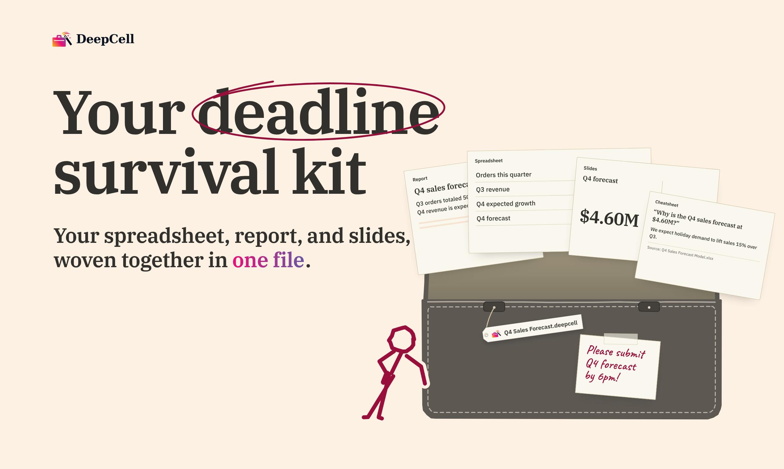 DeepCell: One-Click AI Generation of Documents, Spreadsheets, and Slides