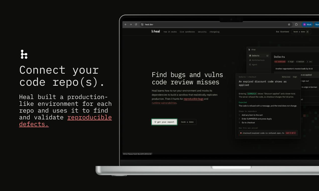 heal.dev: How Does It Automatically Catch the Runtime Bugs That Code Review Misses?