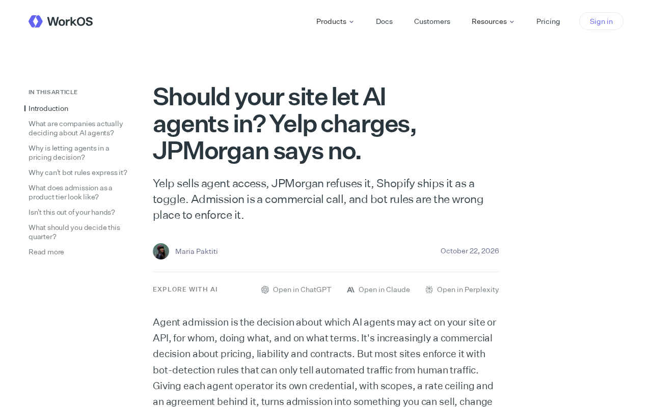 AI代理访问网站:Yelp收费、摩根大通拒绝,准入权该谁定?