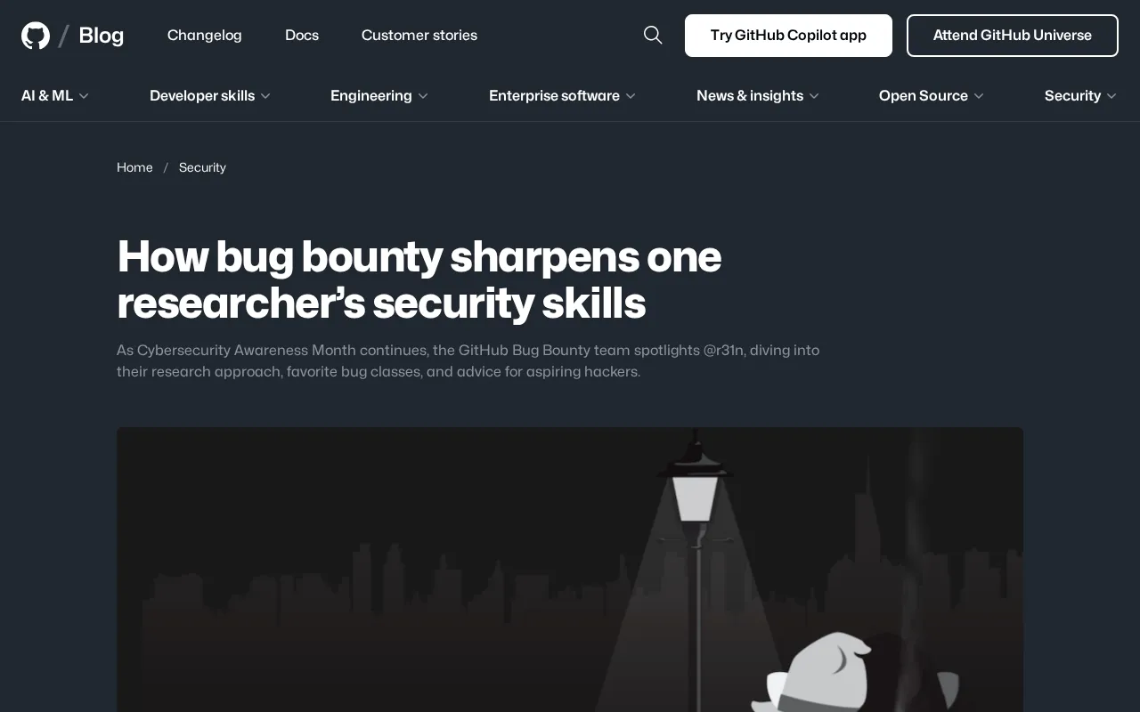 漏洞赏金如何磨砺安全研究技能:GitHub 专访研究员 r31n