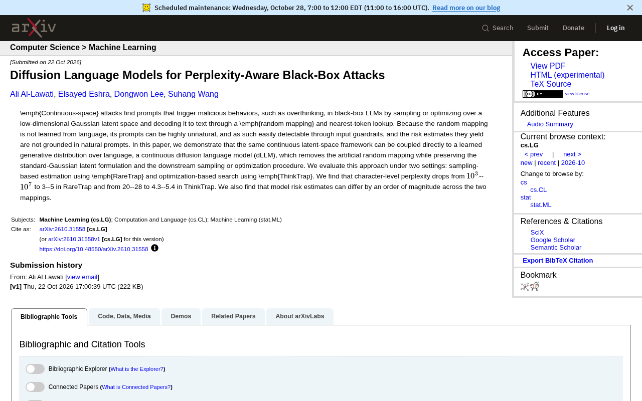 How Diffusion Language Models Improve the Stealthiness of Black-Box Attacks