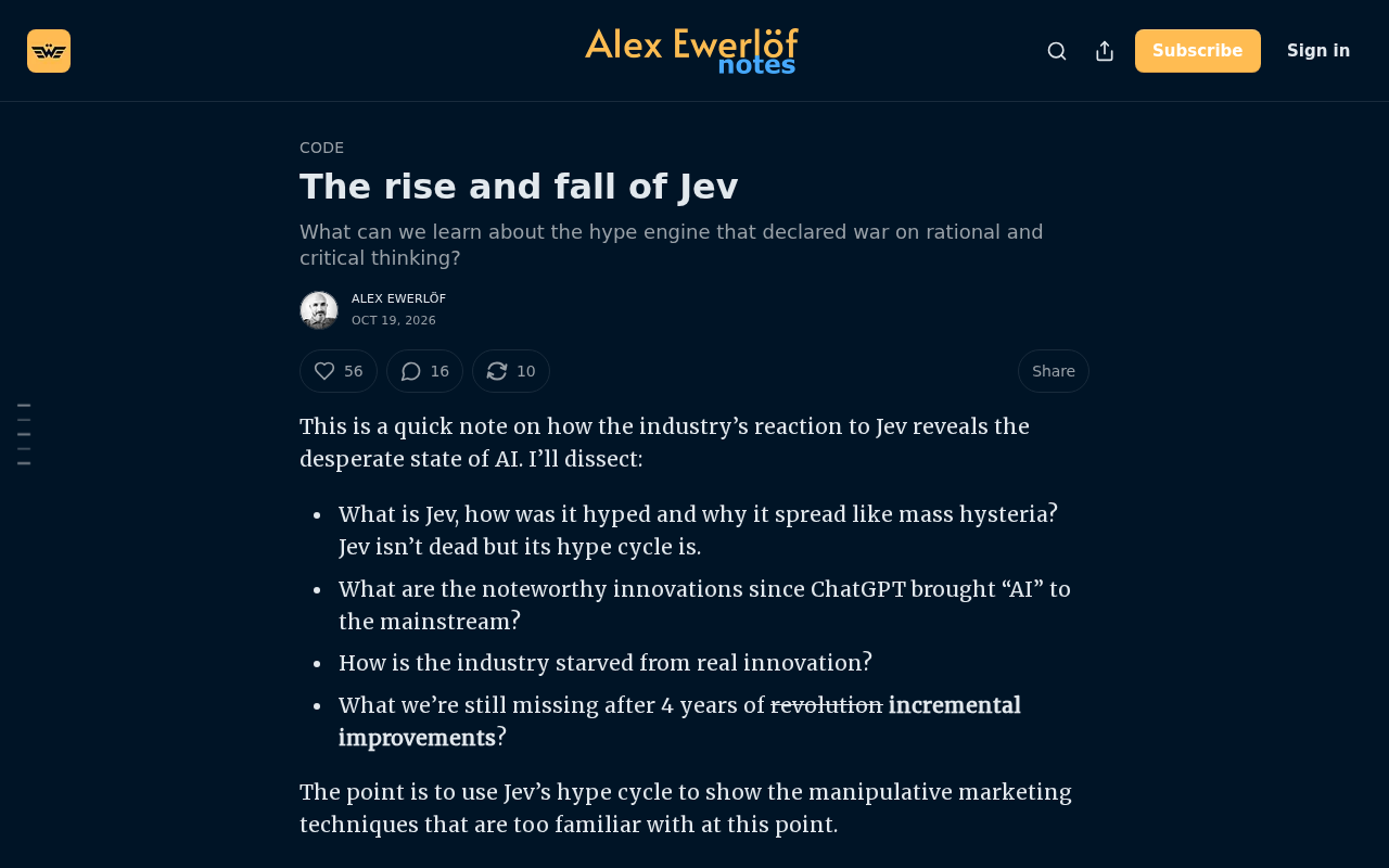 Jev的兴衰:一个开源AI项目的崛起与沉寂