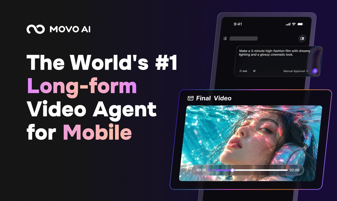 MOVO AI:手机上的首个长视频AI Agent