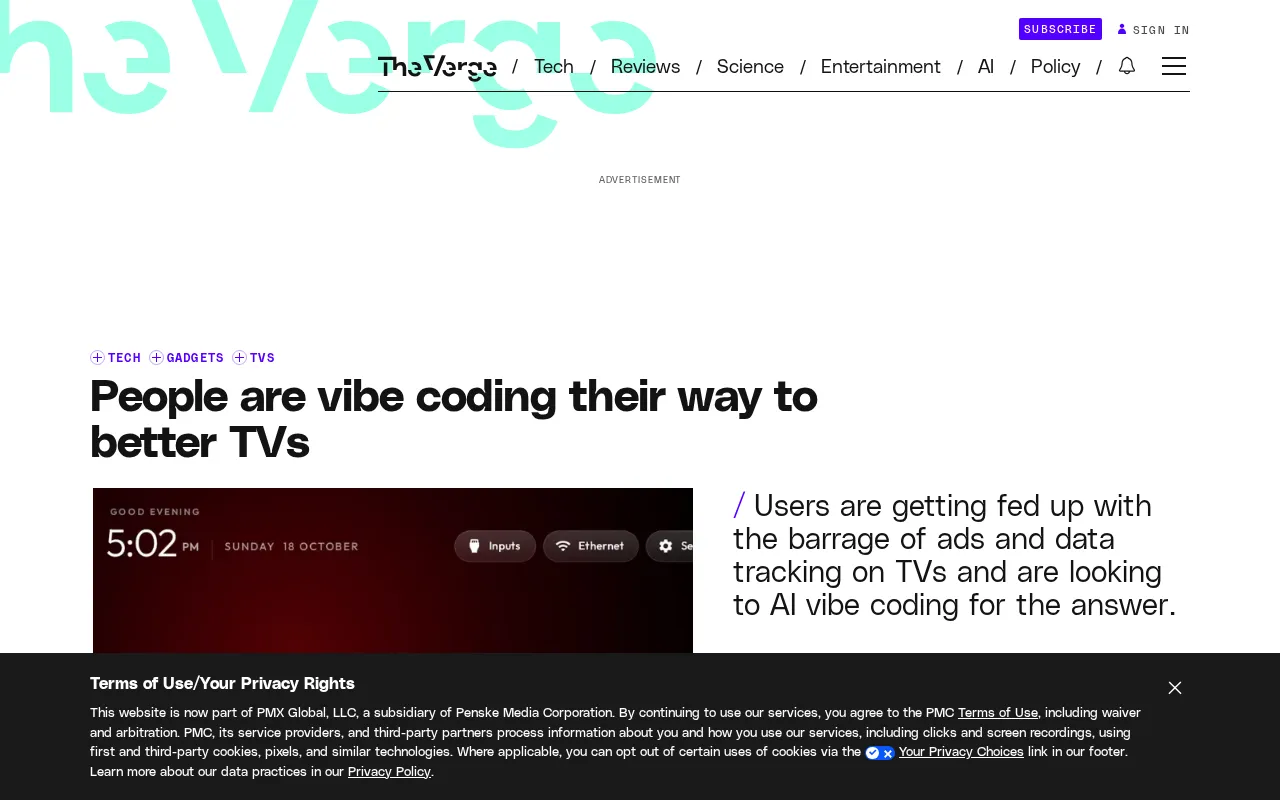 用Vibe Coding改造电视:去广告、提速与界面焕新