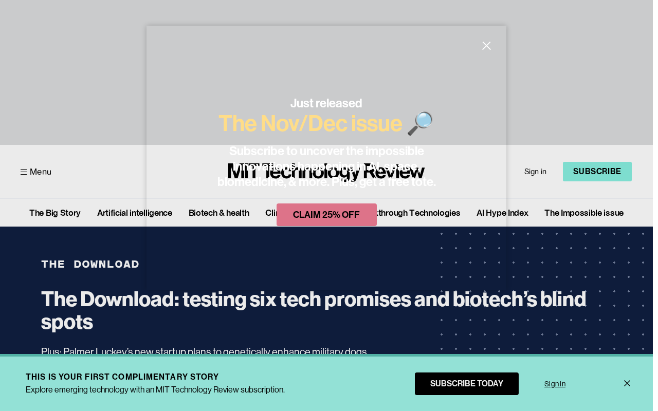 Reality Check on Six Tech Promises: From Pet Translation to Biotech Blind Spots