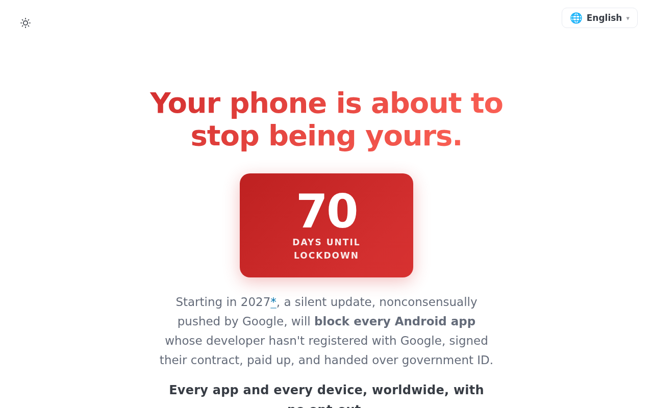 The Android Lockdown Countdown: Your Phone Is About to Stop Being Yours