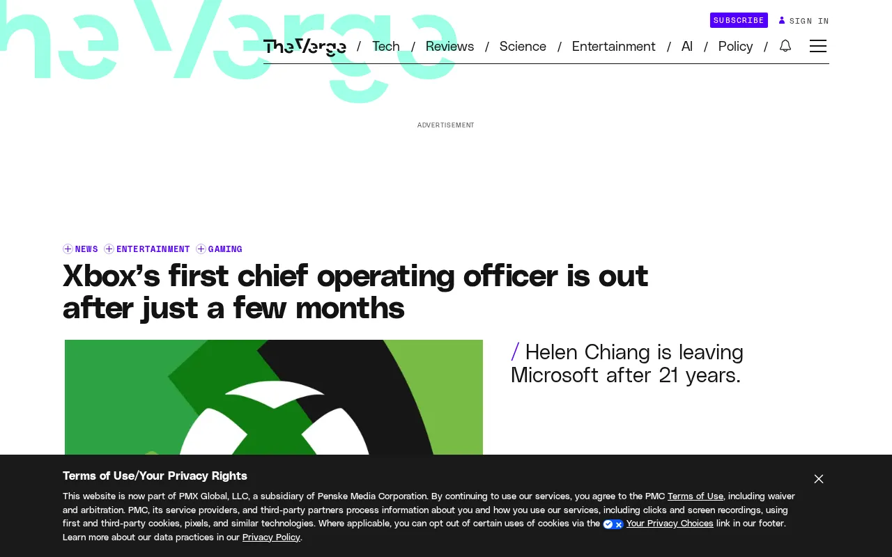 Xbox's First COO Departs Just Months After Taking Office, Ending 21-Year Microsoft Career