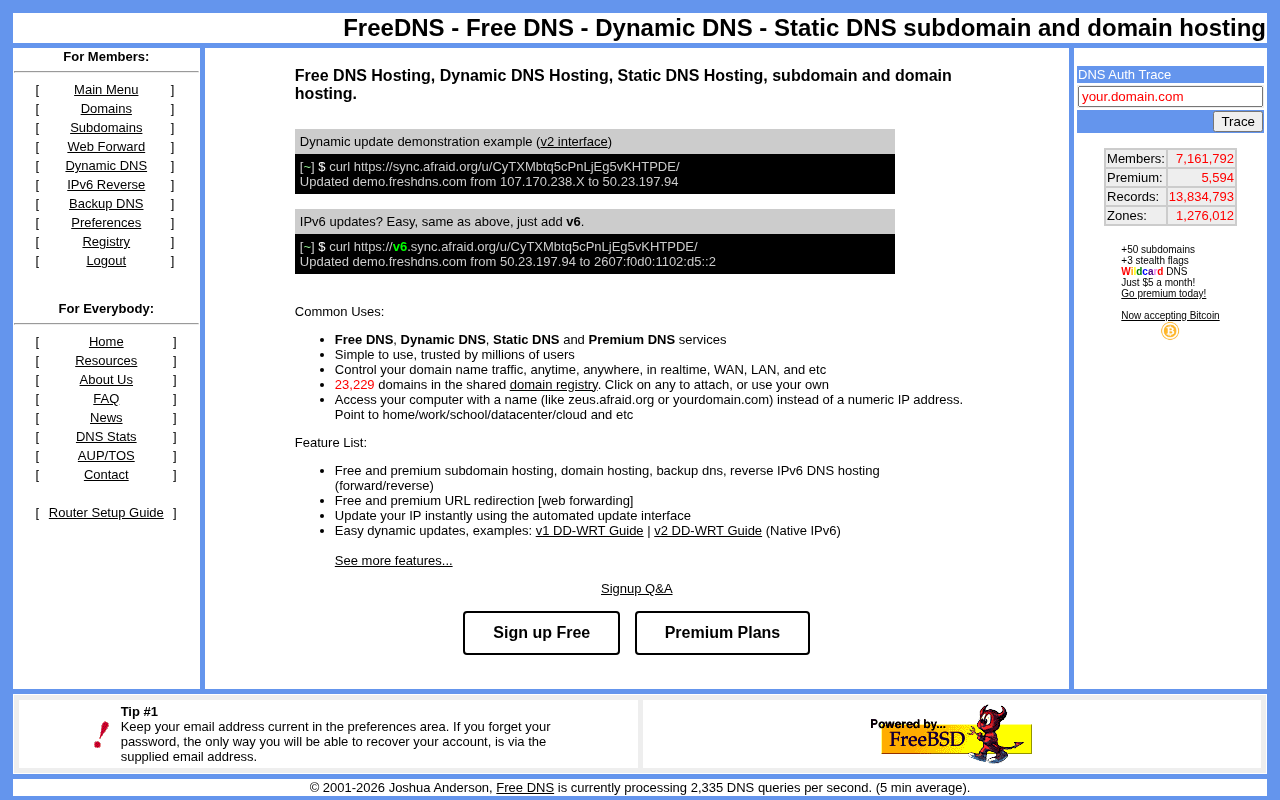 FreeDNS: A Classic Choice for Free Dynamic DNS Services