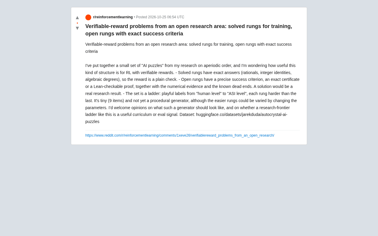 用非周期序研究打造AI推理阶梯:可验证奖励问题的开放数据集