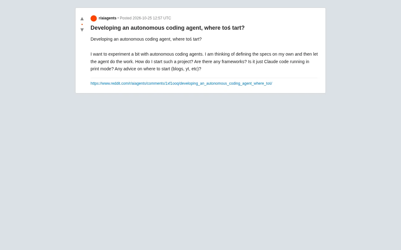Building an Autonomous Coding Agent from Scratch: Framework Choices and Getting Started Guide