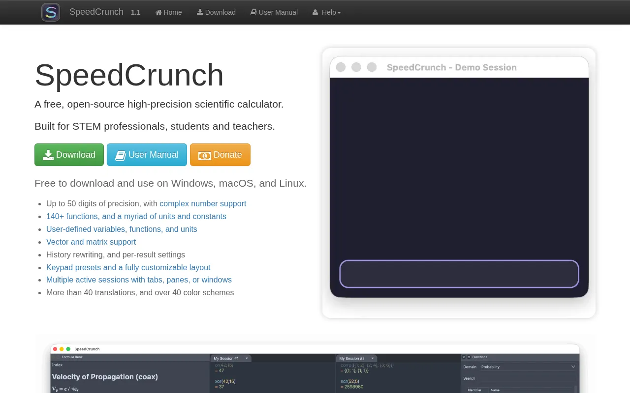SpeedCrunch 1.1 发布:这款开源计算器为何再度引爆 Hacker News