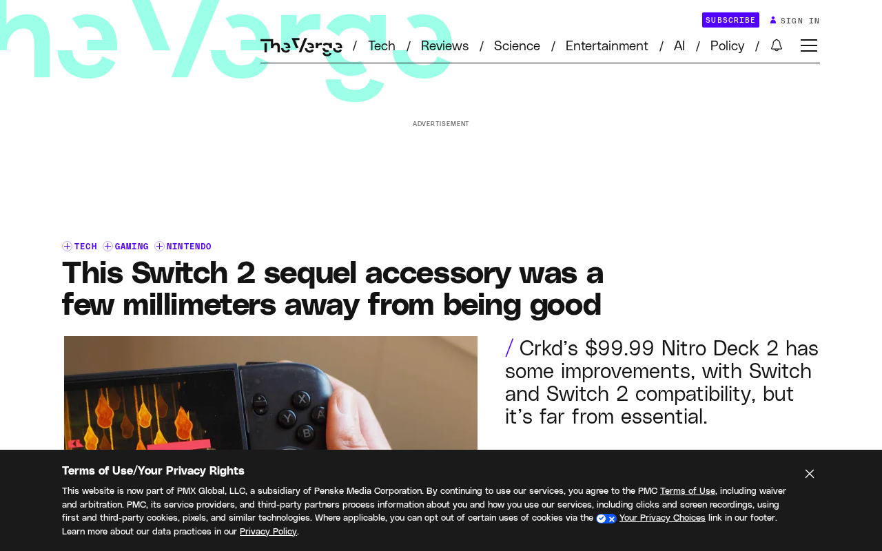 Switch 2 Accessory Review: Nitro Deck 2 Is a Few Millimeters Short of Perfect