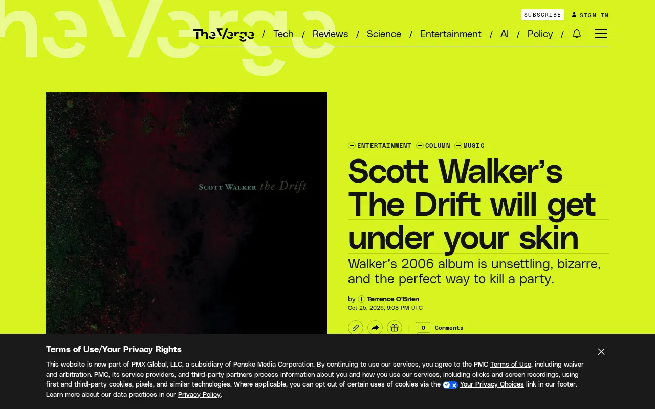 Scott Walker's 'The Drift': A Spine-Chilling Musical Experiment