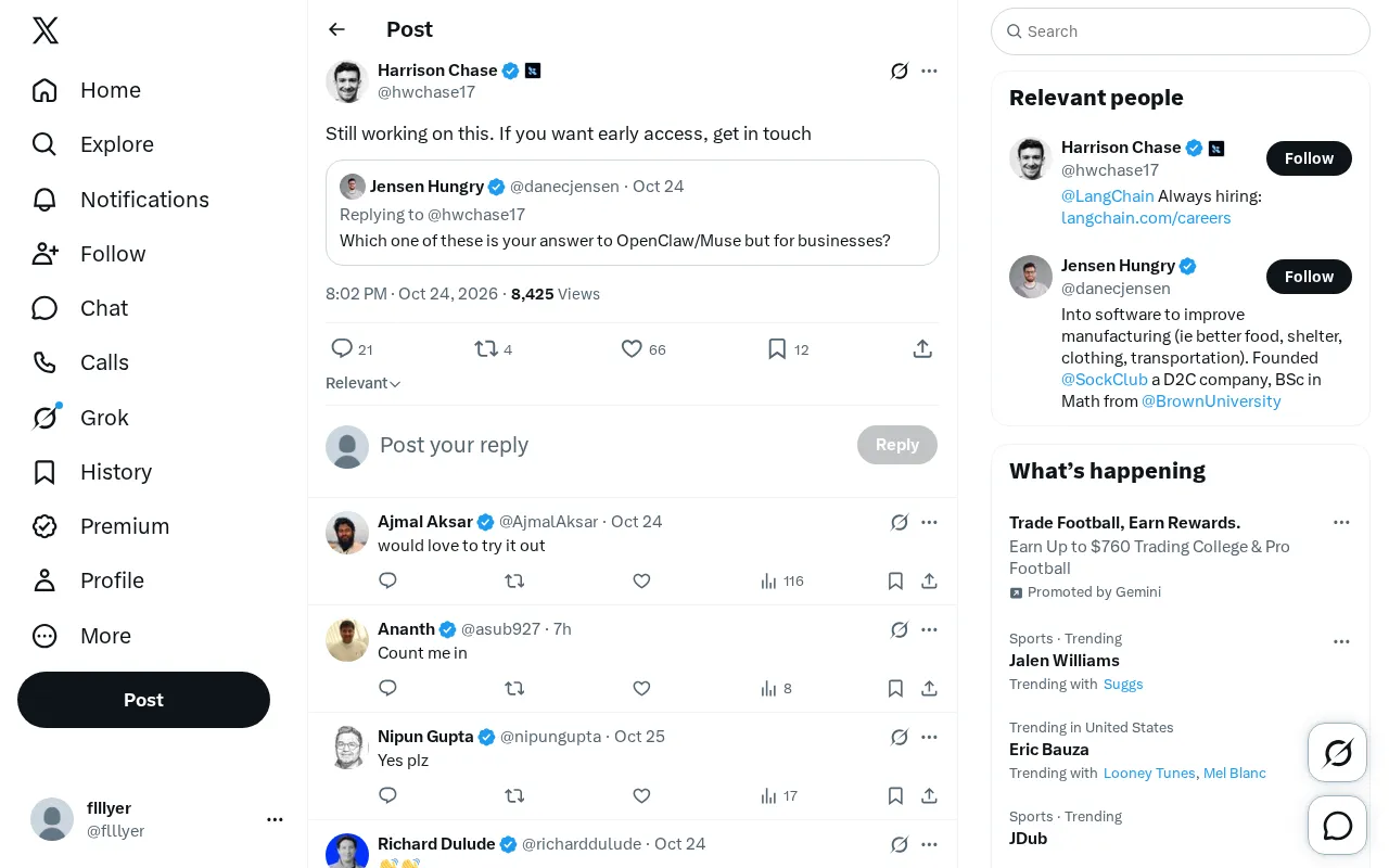 twitter source: Still working on this. If you want early access, get in touch