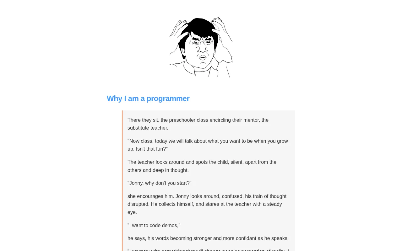 Why I Am a Programmer: A Reflection on Professional Identity