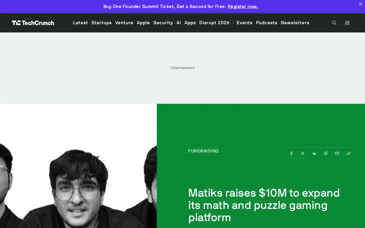 Matiks Raises $10M to Lower the Barrier to Creating AI-Powered Math Games