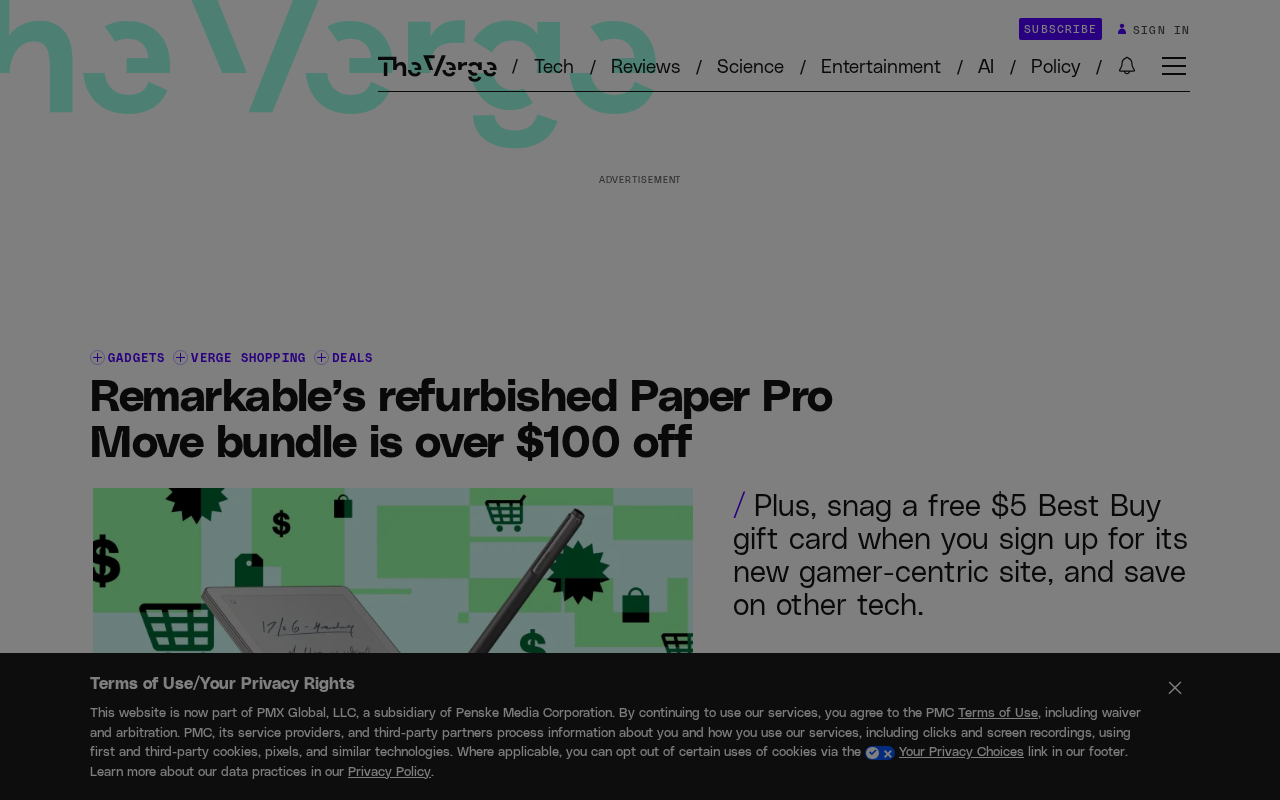 Remarkable Refurbished Paper Pro Move Bundle Saves Over $100