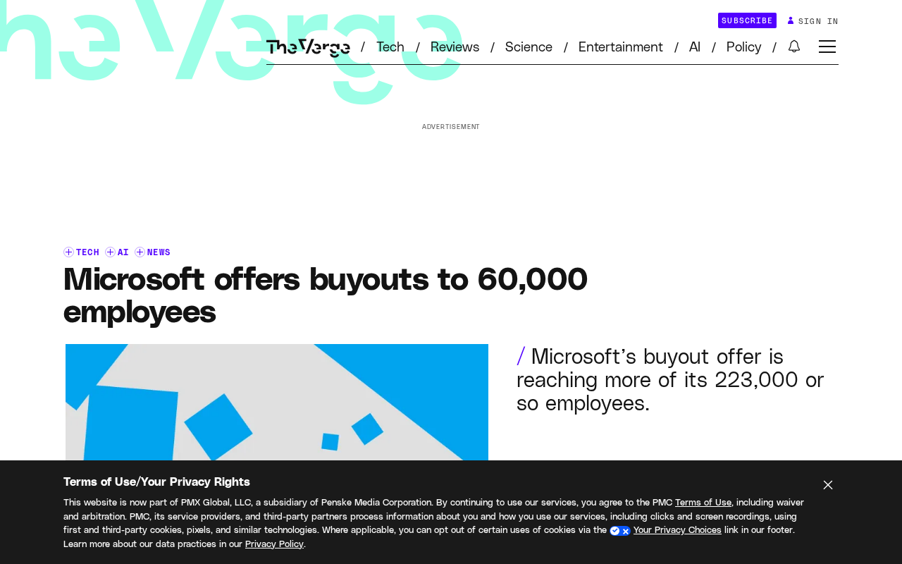 Microsoft Launches Voluntary Departure Program for 60,000 Employees, a Major Restructuring of Its Workforce in the AI Era