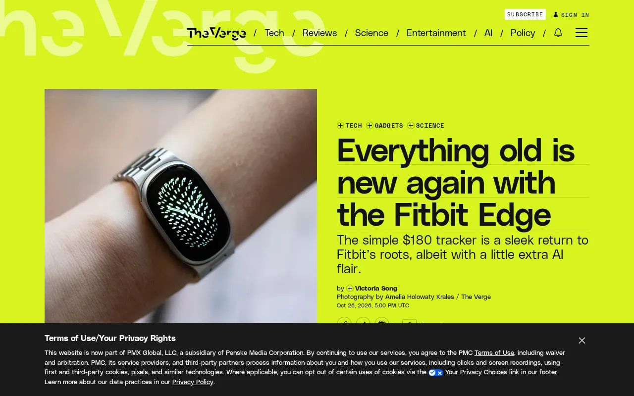 Fitbit Edge 回归:复古设计能否再掀波澜?