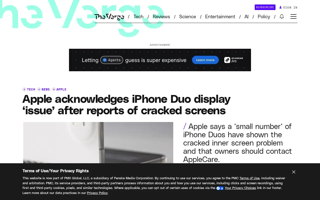 Apple Acknowledges iPhone Duo Inner Screen Defect: Foldable Durability Under Scrutiny Again