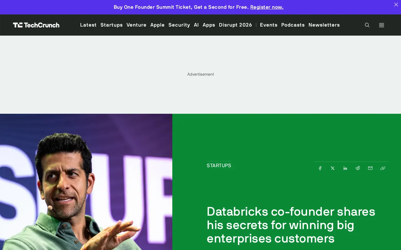 Databricks联合创始人的大客户销售秘诀:借力巨头渠道