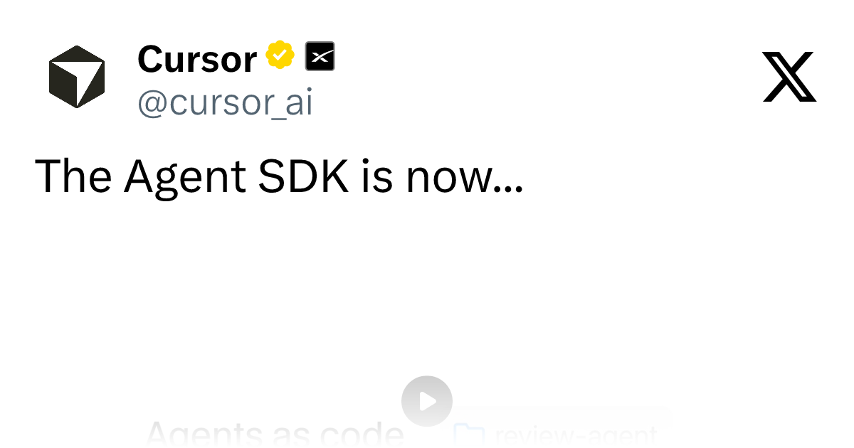 Agent SDK发布:用Markdown和TypeScript定义AI代理