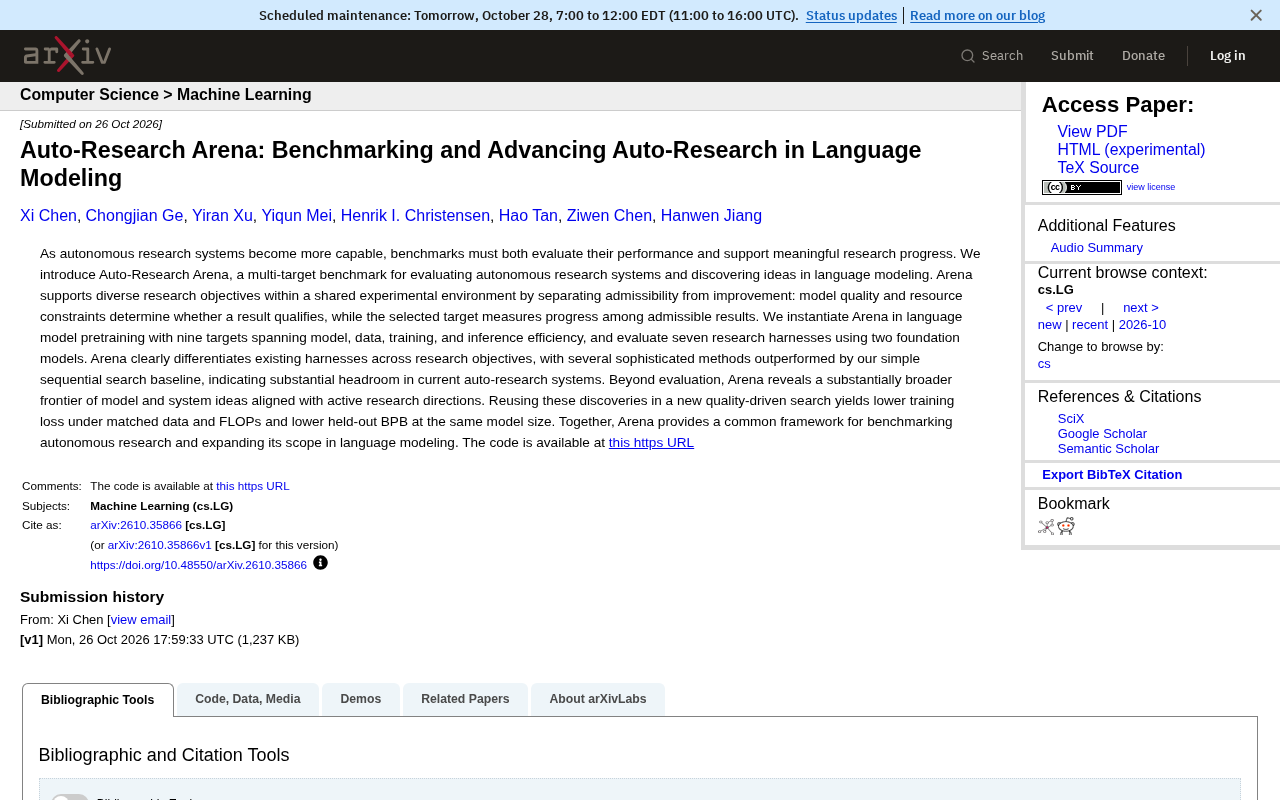 Auto-Research Arena：自动研究系统的基准测试与前沿探索