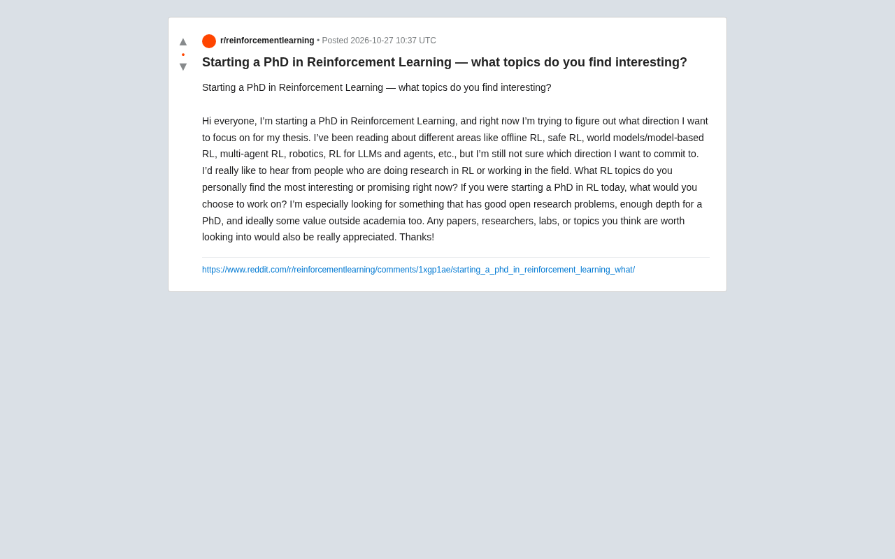RL博士研究方向怎么选?六大前沿领域深度解析