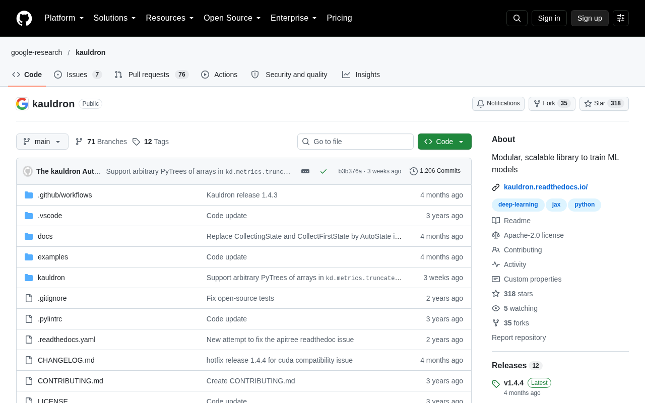 Kauldron: A Modular and Extensible ML Model Training Library
