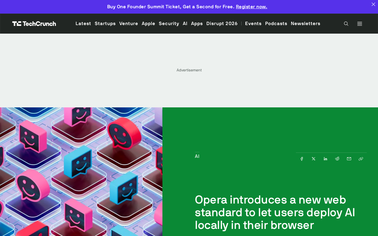 Opera 推出 WebAI 新标准:浏览器本地运行 AI 模型
