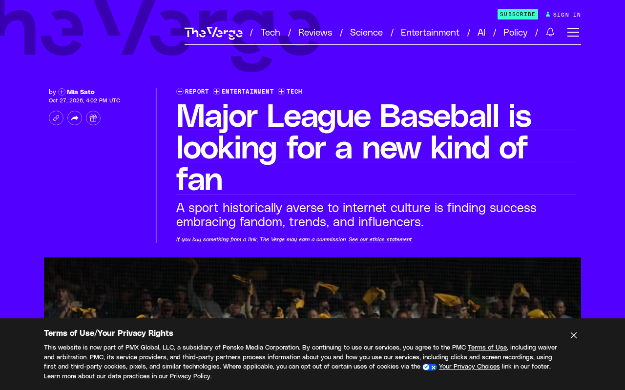 MLB 寻找新球迷:AI 与社交媒体的体育营销新战场