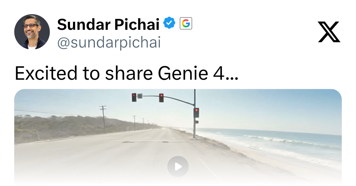 Google Genie 4发布:实时交互世界模型来了