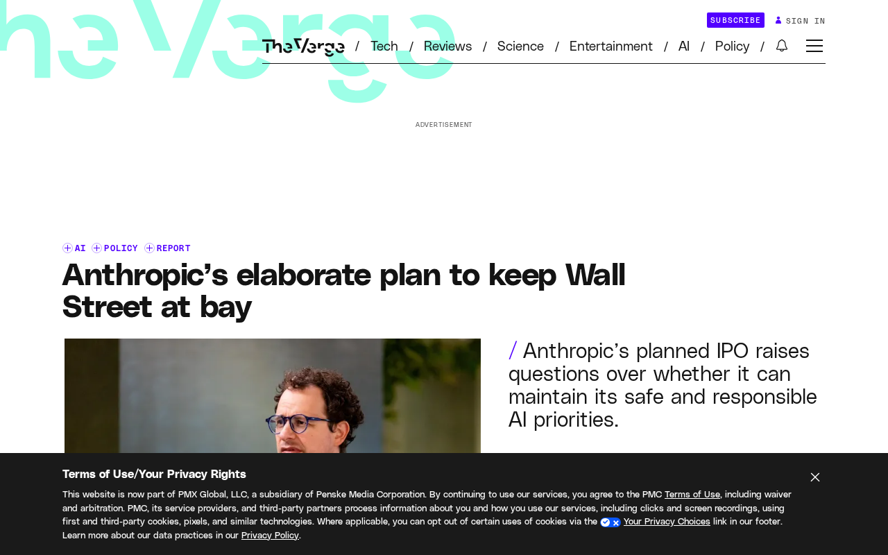 Anthropic's IPO Balancing Act: How to Take Wall Street's Money Without Being Captured by Capital