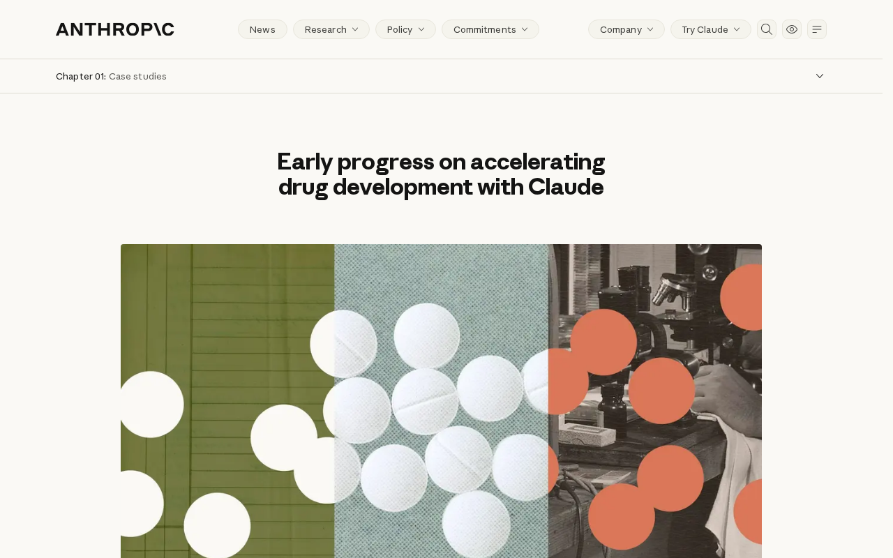 Early Progress in Accelerating Drug Discovery with Claude