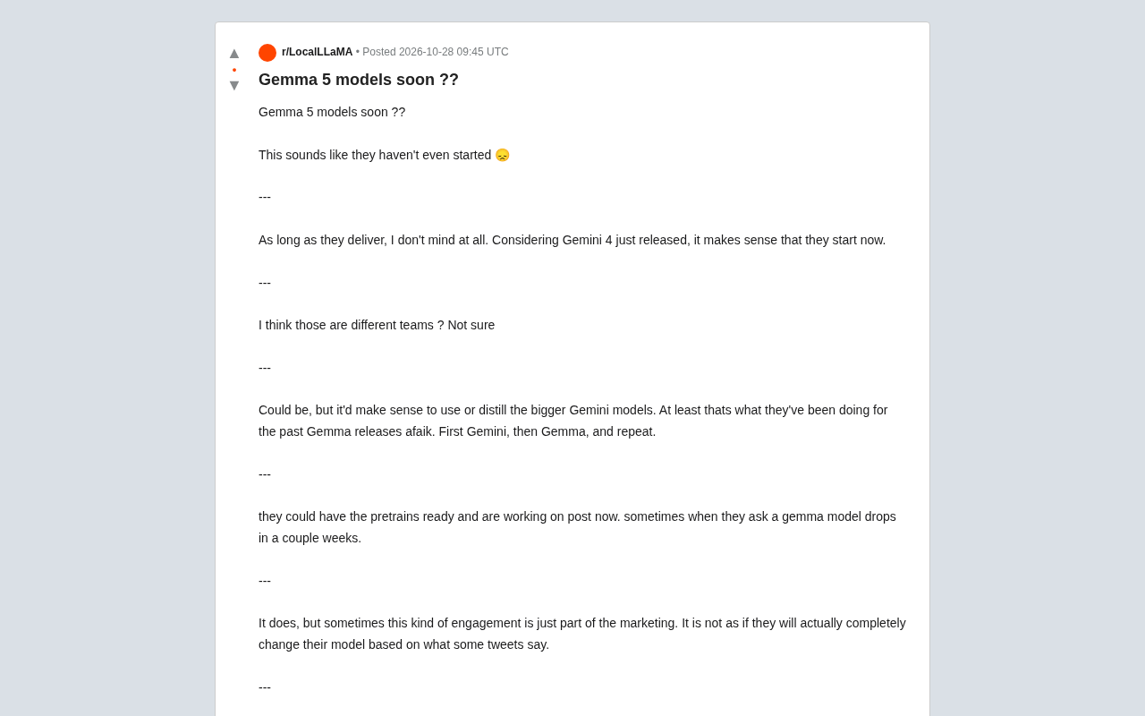 Gemma 5 要来了?Reddit 热议谷歌开源模型节奏