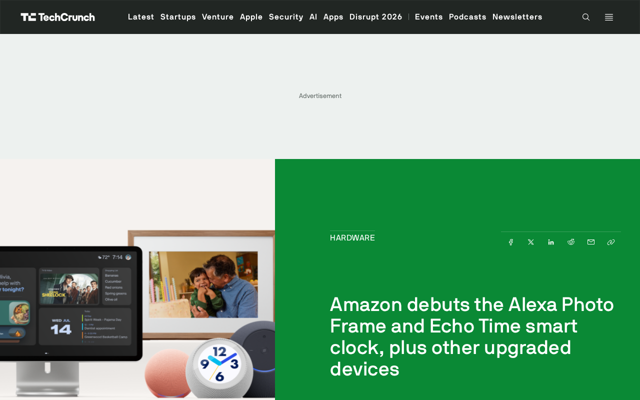 Amazon Launches Alexa Photo Frame and Echo Time Smart Clock, Upgrades Multiple Devices