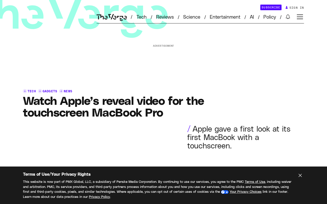 Apple Launches Its First Touchscreen MacBook Pro: PROLED XDR Display Debuts