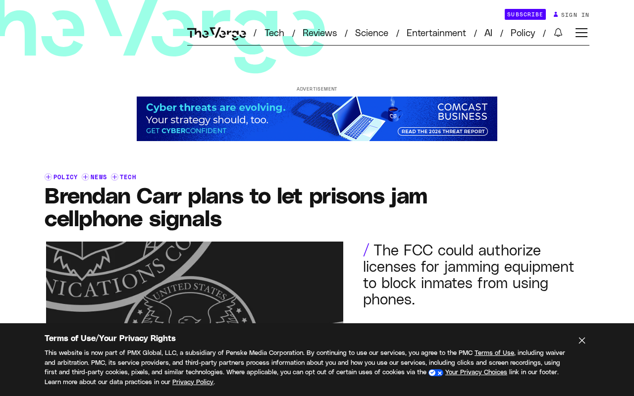 FCC拟允许监狱屏蔽手机信号,安全与通信权之争再起