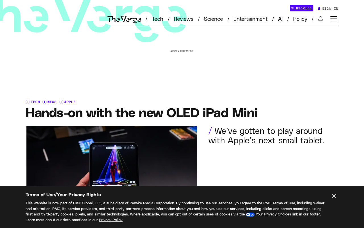 上手体验:新款OLED iPad Mini,屏幕惊艳