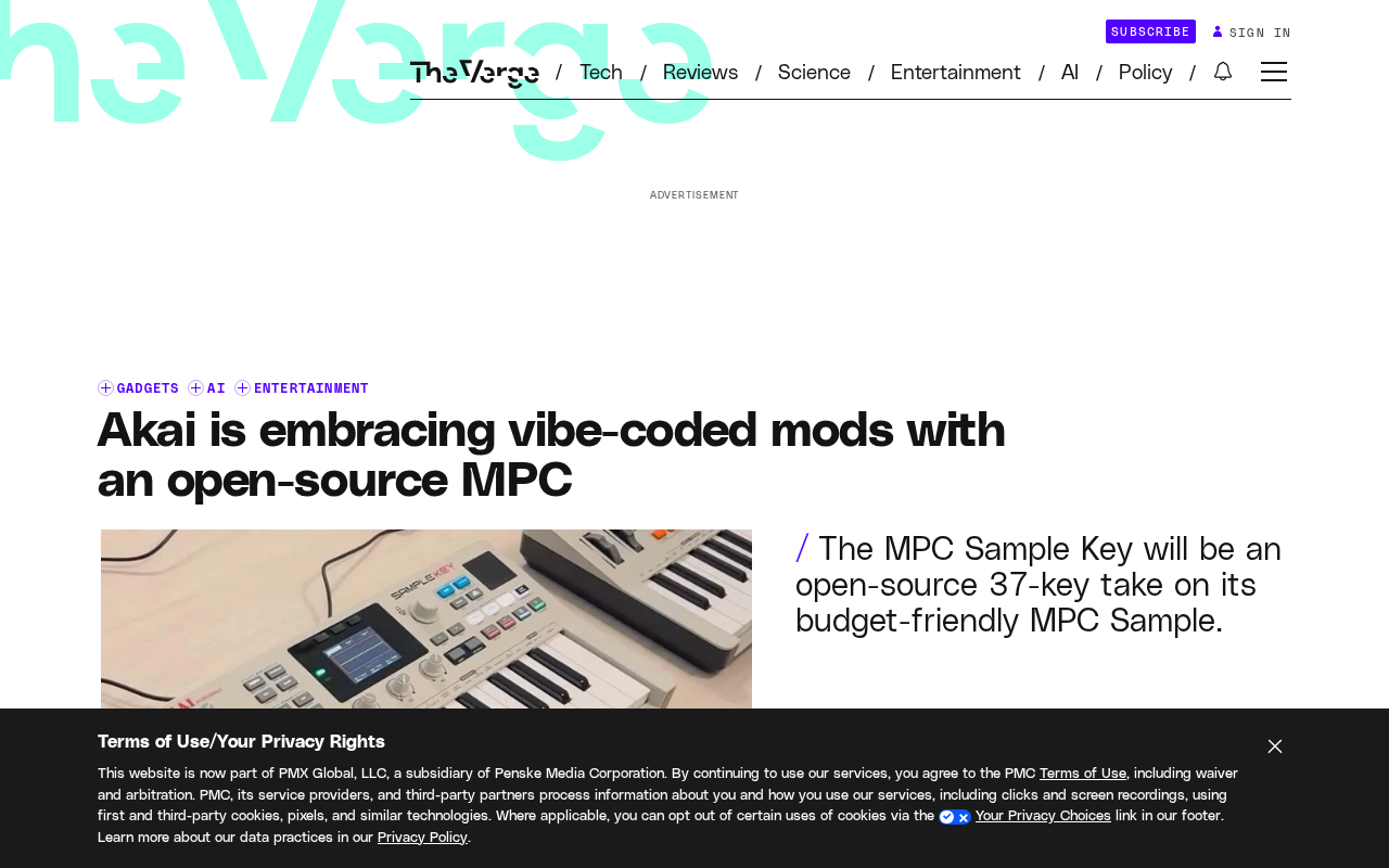 Akai拥抱Vibe Coding:开源MPC的改装新纪元