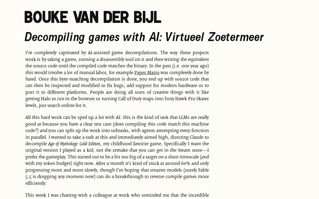 AI-Powered Game Reverse Engineering: The Virtueel Zoetermeer Decompilation Experiment