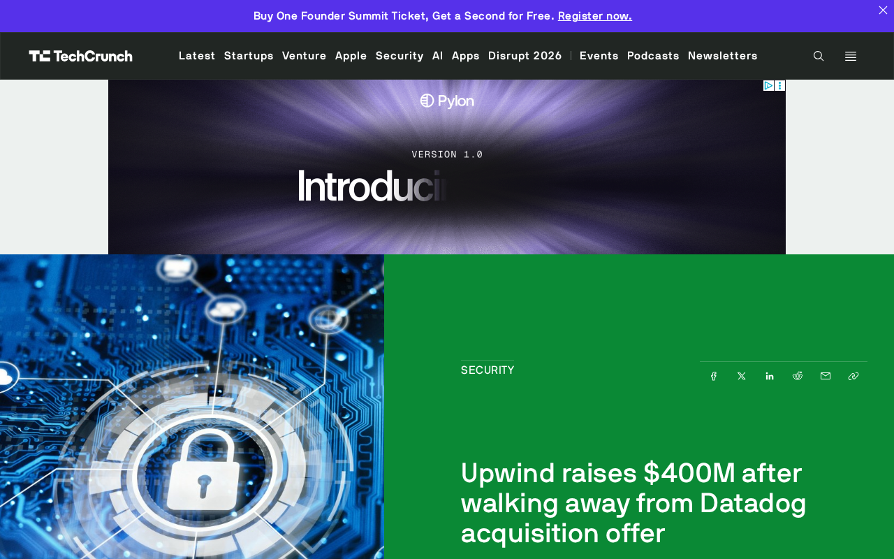 拒绝Datadog收购后,Upwind再获4亿美元融资