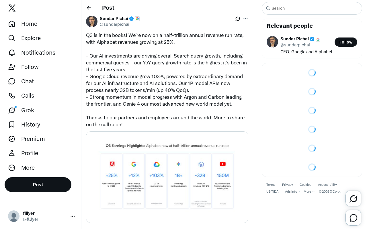 Alphabet Annual Revenue Nears $500 Billion, AI Drives Cloud Business Growth of 103%