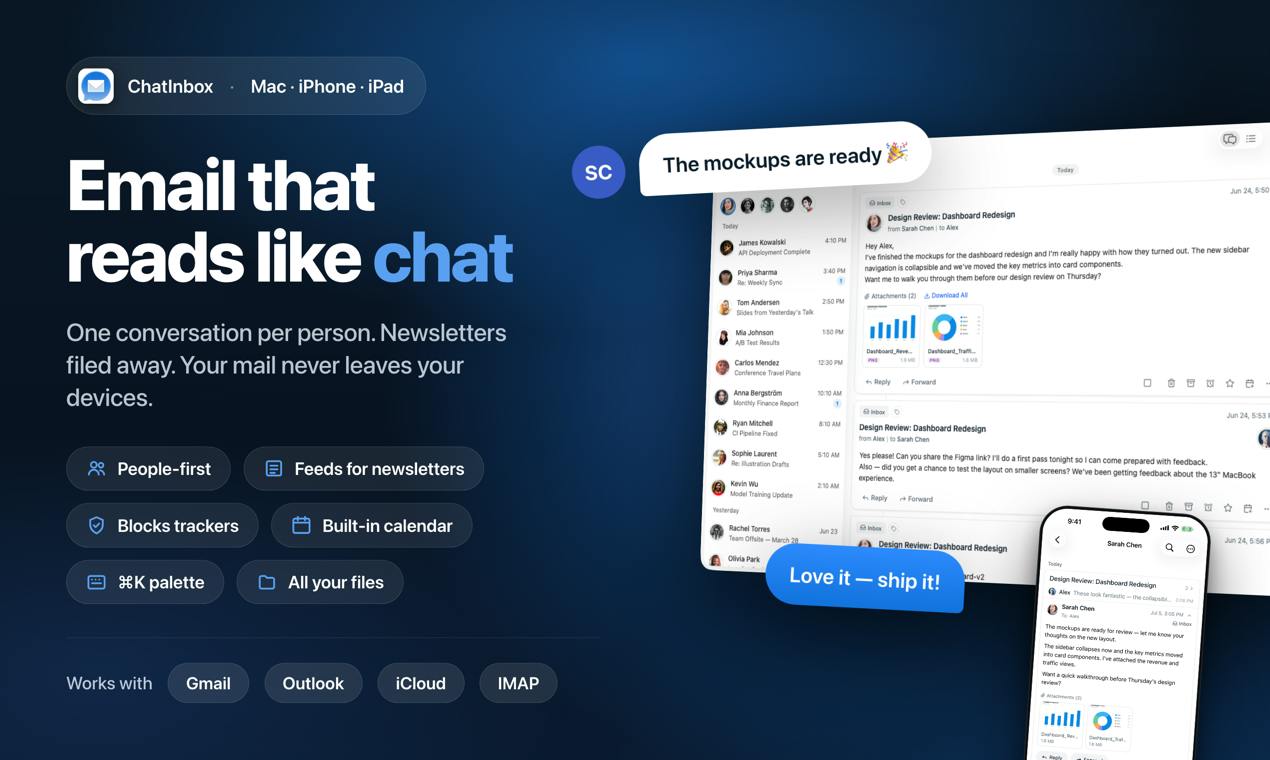 ChatInbox:以联系人为中心重构你的收件箱