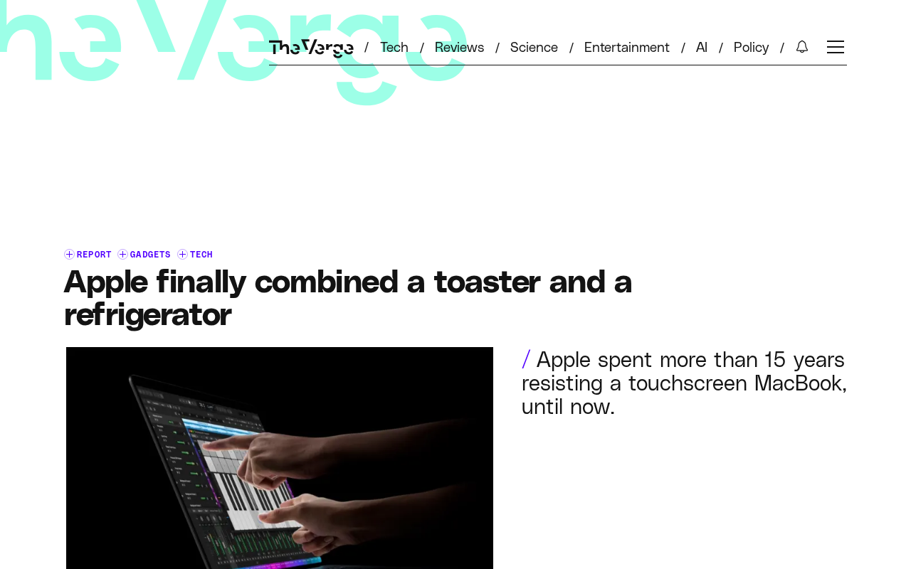 Apple Finally Merges the "Toaster" and the "Fridge": The Touchscreen MacBook Is Here