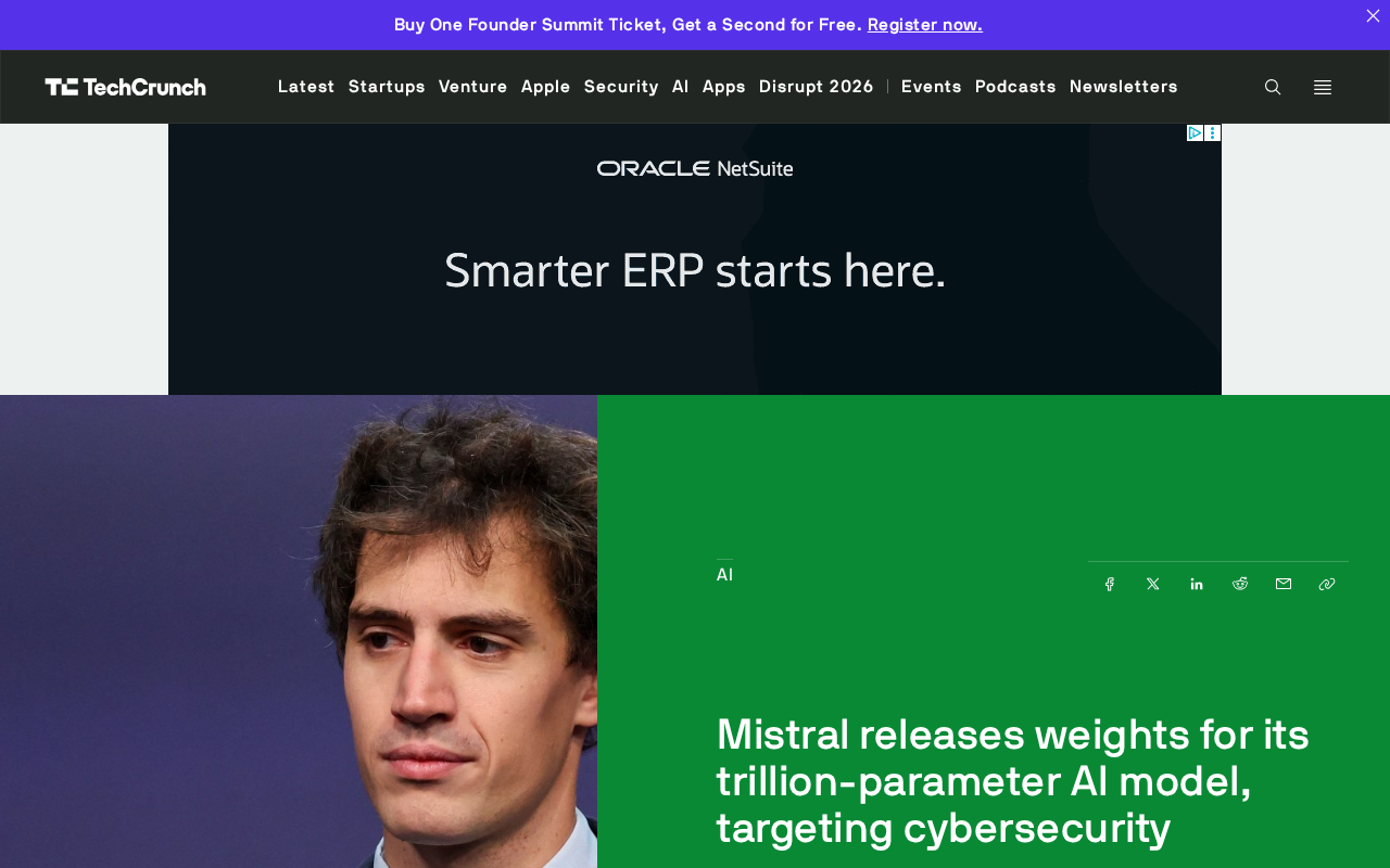 Mistral Open-Sources Trillion-Parameter Model, Targeting Cybersecurity