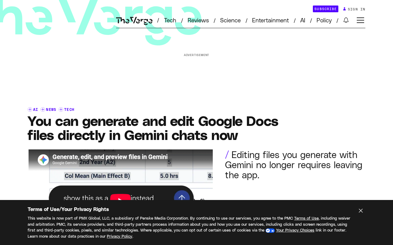 Gemini Chat Now Generates and Edits Google Docs Directly, a New Breakthrough in Office Productivity