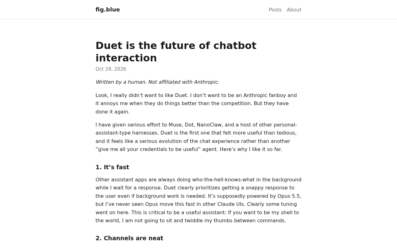 Duet: The Next Evolution of Chatbot Interaction