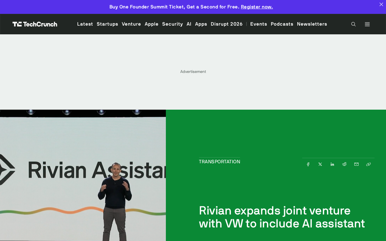 Rivian-Volkswagen Joint Venture Expands: AI Assistant Enters the Fray