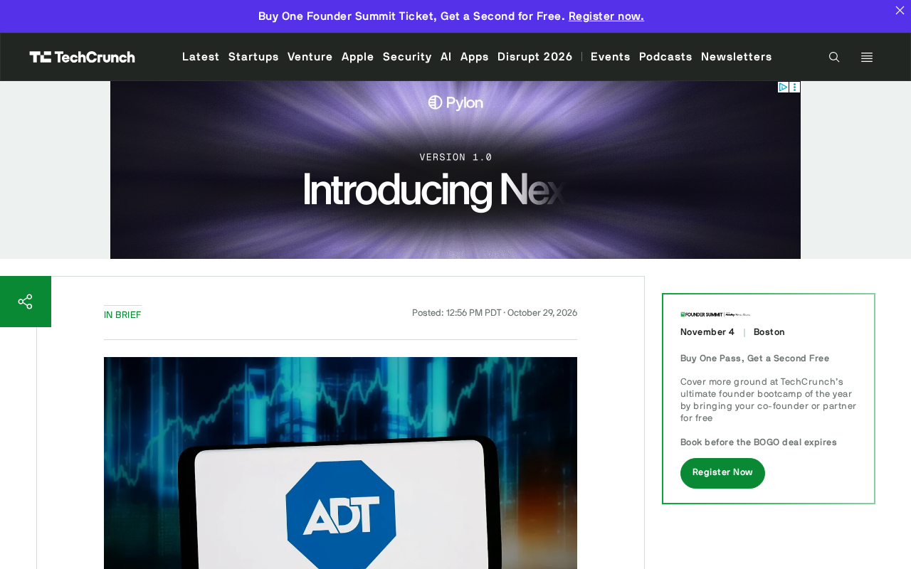 OpenAI押注的Thrive Holdings斥资153亿美元收购ADT,AI安防新局开启